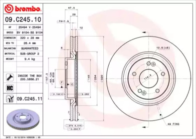 BREMBO 09.C245.11