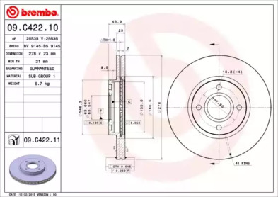 BREMBO 09.C422.11