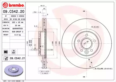 BREMBO 09.C542.21