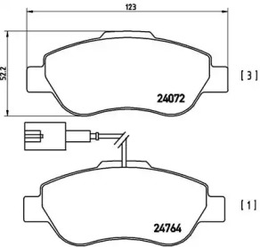 BREMBO P23107