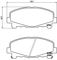 BREMBO P28 043