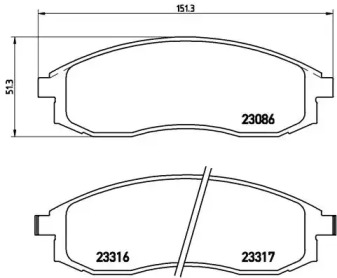 BREMBO P54 032