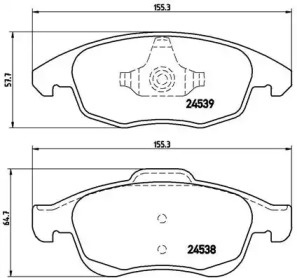 BREMBO P61 083