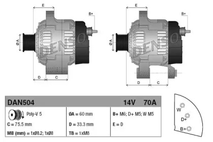 denso dan504