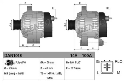 denso dan1018