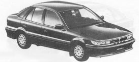 MITSUBISHI LANCER IV Наклонная задняя часть (C6_A, C7_A) 1.8 GTi 16V (C69A)